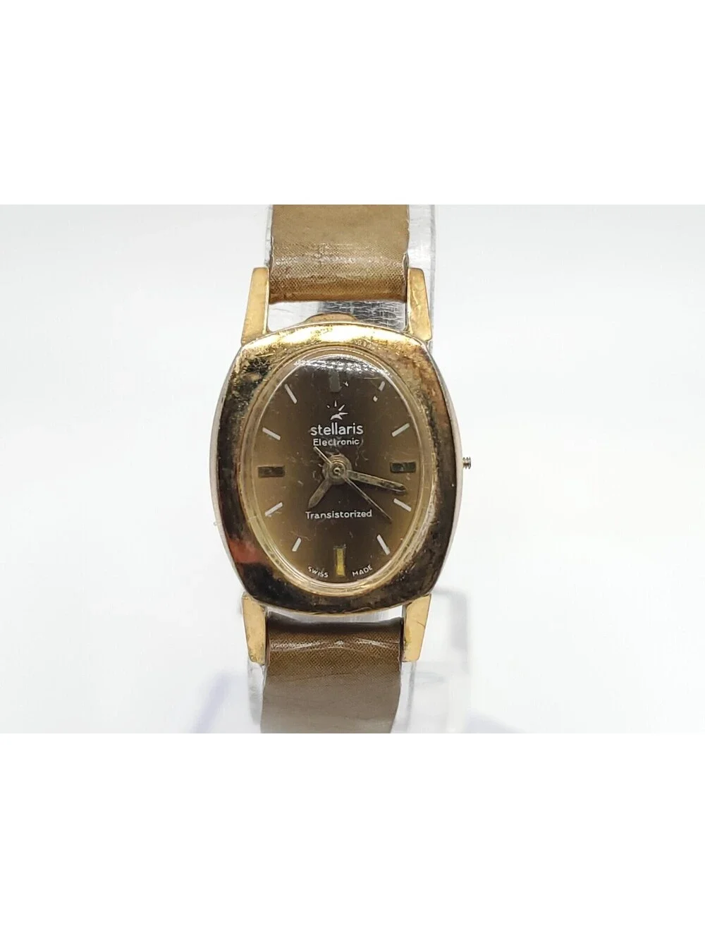 Vintage Stellaris Electronic Transistorized Womens Watch For Parts Or Repair